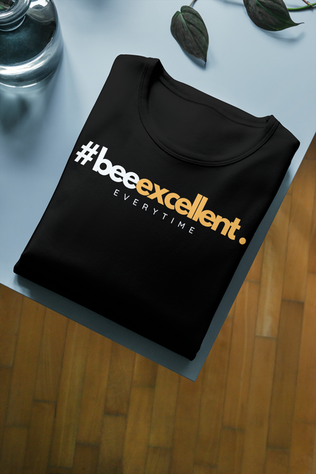 BeeExcellent in Black Short Sleeve Unisex T-shirt